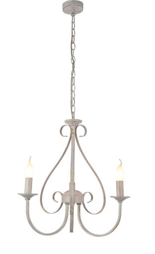 [3416174] MARQUIS luster 3x E14 antiek wit