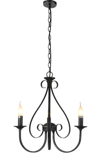 [3416184] MARQUIS luster 3x E14 antiek zwart