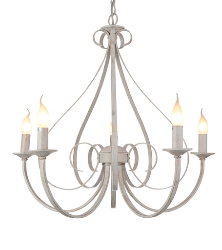 [3416175] MARQUIS luster 5x E14 antiek wit