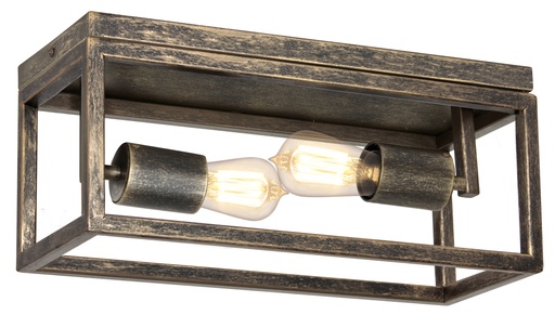 [2717002] KAGO ruggine plafonnier 2xE27 max 60W