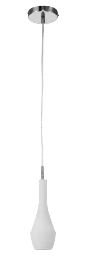 [3410110] BOTELO pendel 1xE27 nikkel/melk wit glas