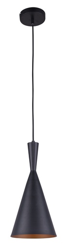 [3410133] OSHA pendel 1xE27 zwart/goud