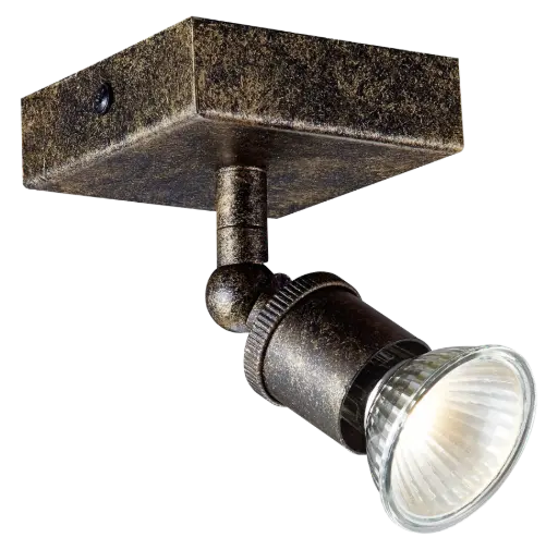 [4014001] STUGA square 1xGU10 glazen dimbare 5W LED incl.