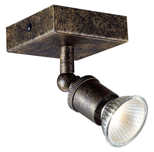[4014001] STUGA square 1xGU10 glazen dimbare 5W LED incl.
