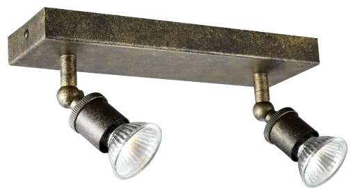 [4014002] STUGA square 2xGU10 glazen dimbare 5W LED incl.