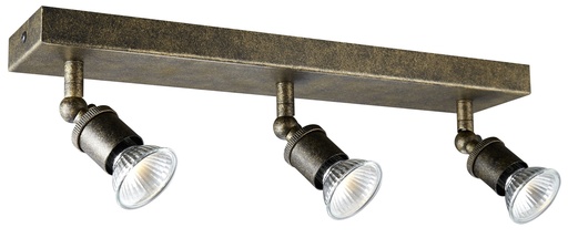 [4014003] STUGA square 3xGU10 glazen dimbare 5W LED incl.