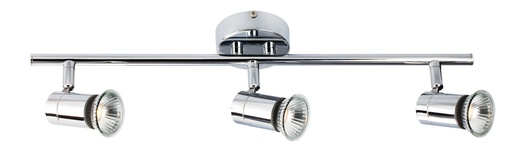 [3427193] RIVERA balk 3xGU10 5W dimbare LED Chroom IP44