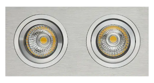 [4014011] ZOOM I inbouwspot ALU 2x 5W LED GU10 dimbaar incl.