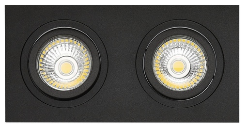 [4014021] ZOOM I inbouwspot zwart 2x 5W LED GU10 dimbaar incl.