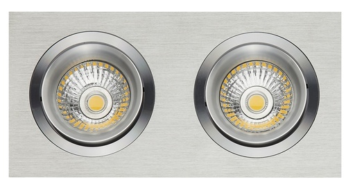 [4014031] ZOOM II inbouwspot ALU 2x 5W LED GU10 dimbaar incl.