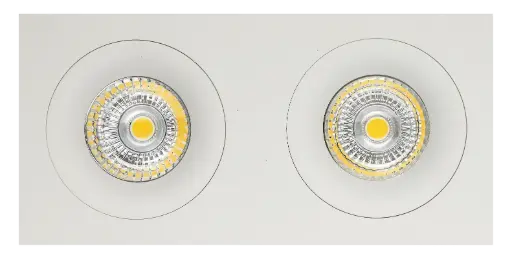 [4014056] ZOOM III inbouwspot wit 2x 5W LED GU10 dimbaar incl.