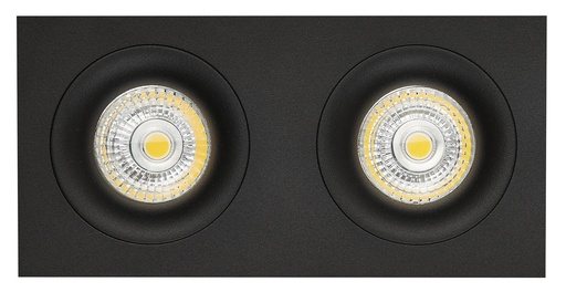 [4014061] ZOOM III inbouwspot zwart 2x 5W LED GU10 dimbaar incl.