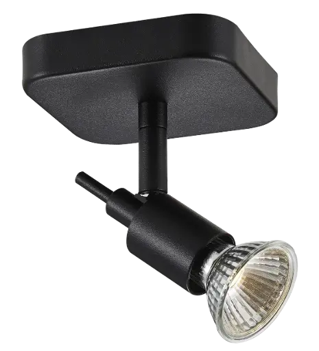 [4014215] SONAR II  zwart 1x 5W LED GU10 dimbaar incl.