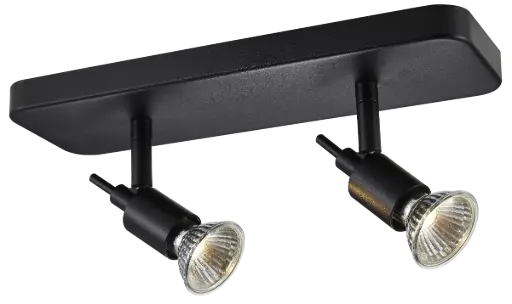 [4014216] SONAR II zwart 2x 5W LED GU10 dimbaar incl.
