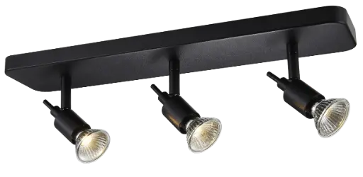 [4014217] SONAR II zwart 3x 5W LED GU10 dimbaar incl.