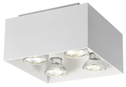 [4014243] KUBO 4L satin white/dim.glass LED 5W GU10 incl.