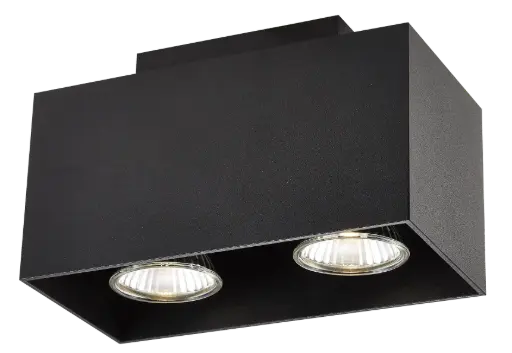 [4014246] KUBO zwart 2x 5W LED GU10 dimbaar incl.