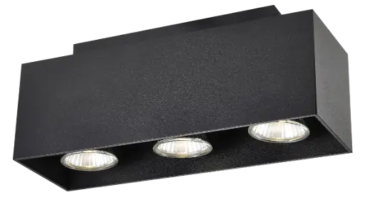 [4014247] KUBO zwart 3x 5W LED GU10 dimbaar incl.