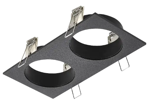 [4014081] ZOOM basis 2L zwart 2x GU10