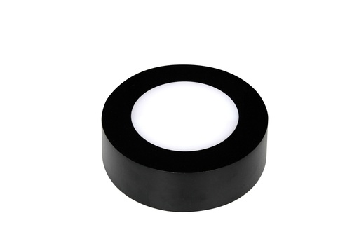 [3422105] FLUKE LED plafonnier rond zwart 6W 3000K Ø12cm