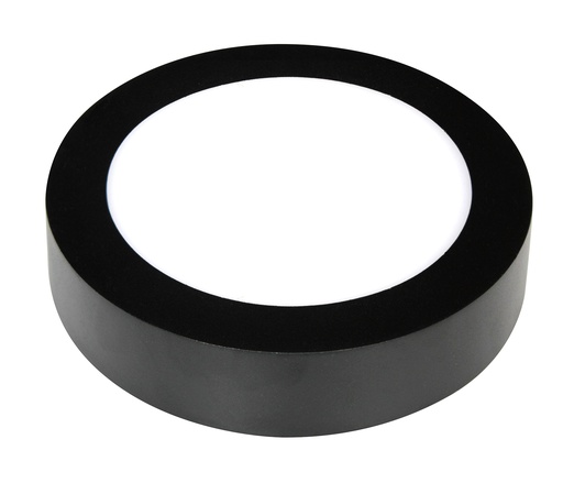 [3422106] FLUKE LED plafonnier rond zwart 12W 3000K Ø17,5cm