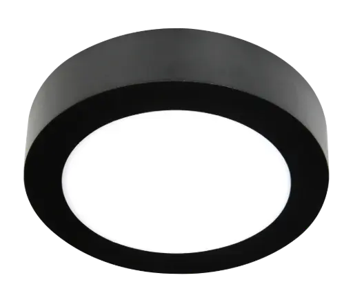 [3422106] FLUKE LED plafonnier rond zwart 12W 3000K Ø17,5cm