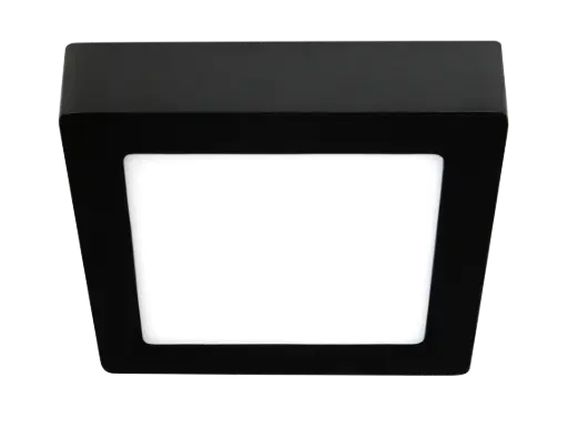 [3422116] FLUKE LED plafonnier vierkant zwart 12W 3000K 17,5cm