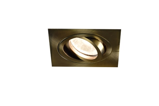 [3407087] LINUX LED vierkant brons  + GU10 5W