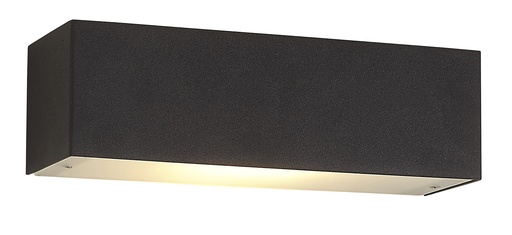 [4012199] FLUO Wandlicht sat.zwart 250mm R7s 118mm 10W LED WW dimbaar