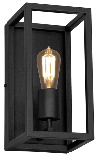 [2717041] KAGO zwart wandlicht 1xE27 max 60W