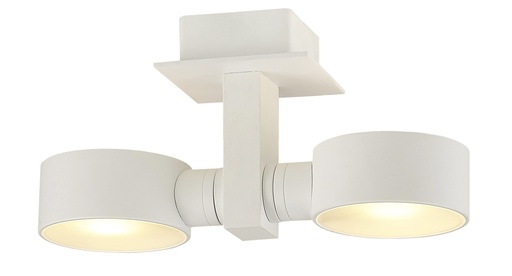 [4012103] NIC-NAC PLAF. 2XG9/2,5W LED wit
