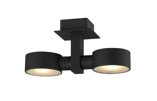 [4012108] NIC-NAC PLAF. 2XG9/2,5W LED zwart