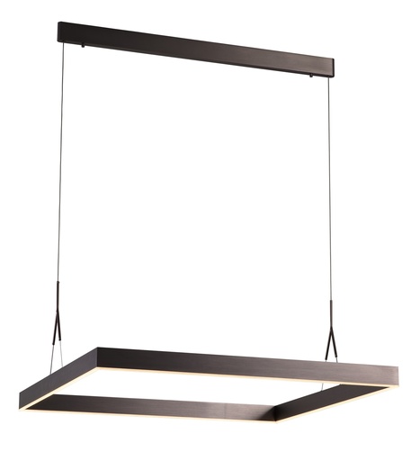 [3300690] PURE LED pendel vierkant 90x90 42W brons