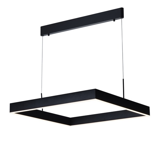 [3300709] PURE LED pendel vierkant 31W zwart