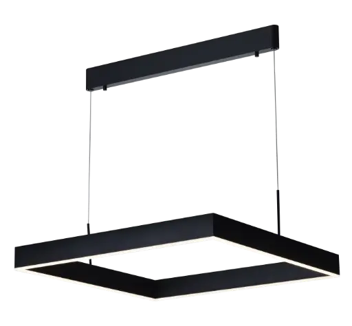 [3300709] PURE LED pendel vierkant 31W zwart