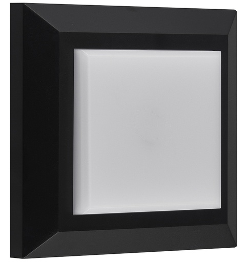 [3390001] NOKI Wandlicht vierkant zwart SMD LED 450Lm 3,8W IP65