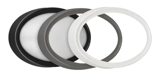 [3390025] MILO Wandlicht ovaal zwart/grijs/wit SMD LED 880Lm 7,8W IP65