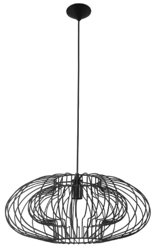 [3403520] STRINGS Susp. black 1xE27 diam 50cm