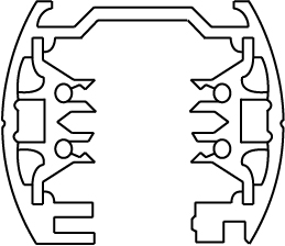 [TR0003B] TRACK line 3 fase 2,93m zwart