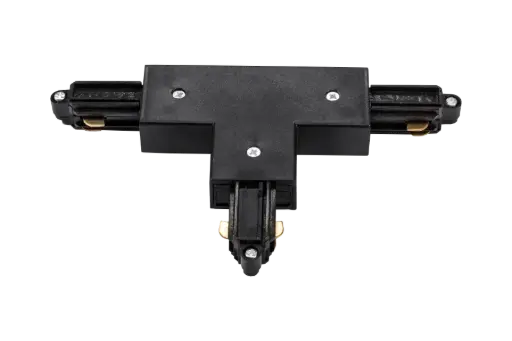 [TR0115B] TRACK mono fase T-connector binnen aarding zwart