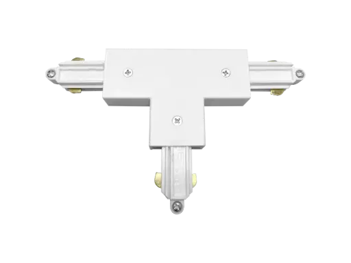 [TR0116W] TRACK mono fase T-connector buiten aarding wit