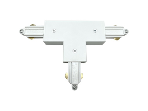 [TR0116W] TRACK mono fase T-connector buiten aarding wit
