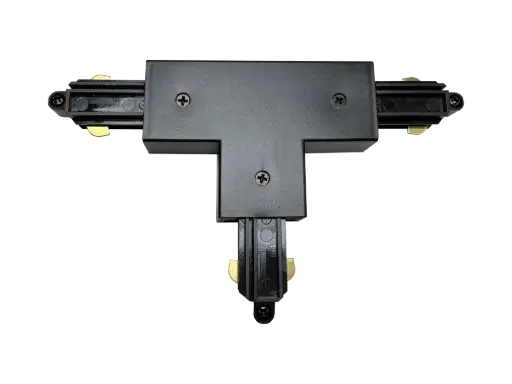 [TR0116B] TRACK 1F T-connector buiten aarding zwart