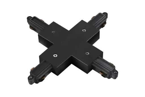 [TR0117B] TRACK mono fase X-connector zwart