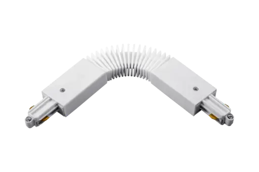 [TR0125W] TRACK mono fase flexibele connector wit