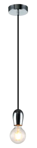 [3416220] KOBAR pendel zwart/chrome 1x E27