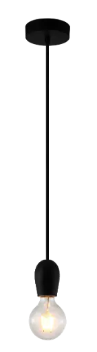 [3416230] KOBAR pendel zwart/zwart 1x E27