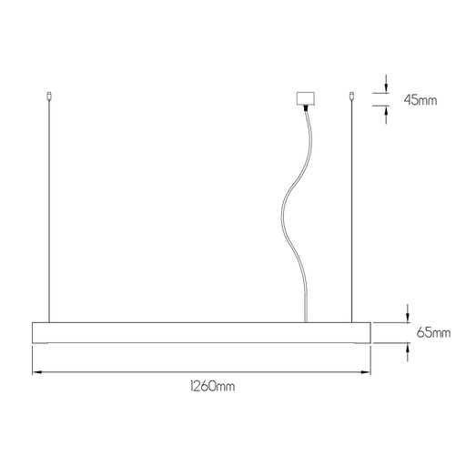 [3415244] ERGO LED Pendel 20W 2000Lm 3 stap dimmer incl zandwit