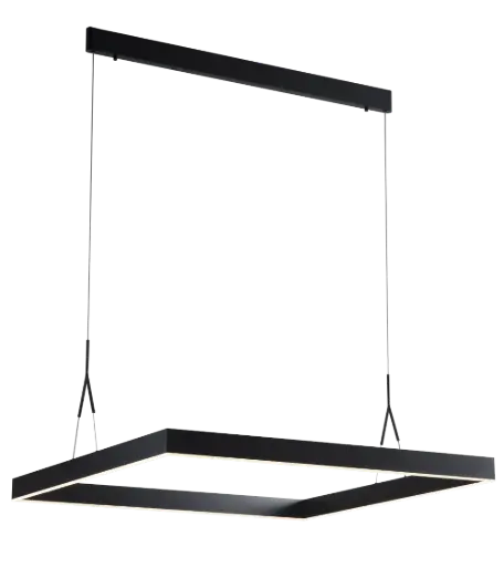 [3300710] PURE LED pendel vierkant 90x90 42W zwart