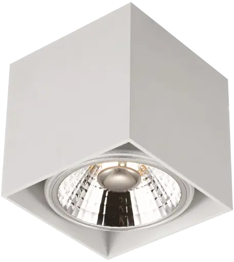 [4014301] BOX-1L vierkant wit incl. AR111 12,4W 2700K
